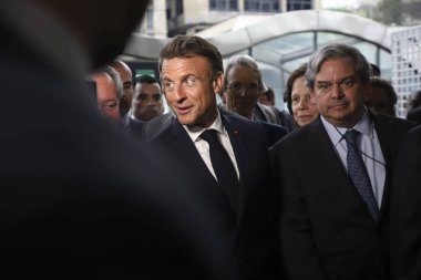 Sao Paulo (SP), 03 / 27 / 2024 - Fransa Cumhurbaşkanı Emmanuel Macron 'un Brezilya-Fransa Ekonomi Forumuna katılması, 27 Mart 2024 Çarşamba günü Sao Paulo' daki Avenida Paulista Fiesp 'de gerçekleşti.. 