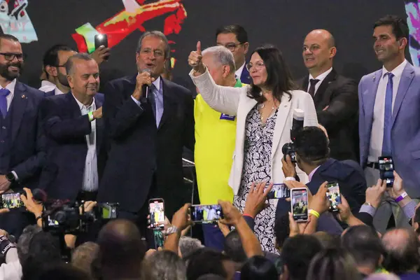 Brasilia (DF), Brezilya 03 / 26 / 2024 - Cumhuriyet Senatörü Izalci Lucas 'ın Liberal Parti' ye bağlılığı seremonisi; 27 Mart 2024 Çarşamba akşamı Minas Hall 'daki Setor de Clubes Norte' de 