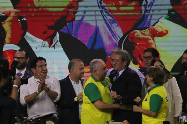 Brasilia (DF), Brezilya 03 / 26 / 2024 - Cumhuriyet Senatörü Izalci Lucas 'ın Liberal Parti' ye bağlılığı seremonisi; 27 Mart 2024 Çarşamba akşamı Minas Hall 'daki Setor de Clubes Norte' de 