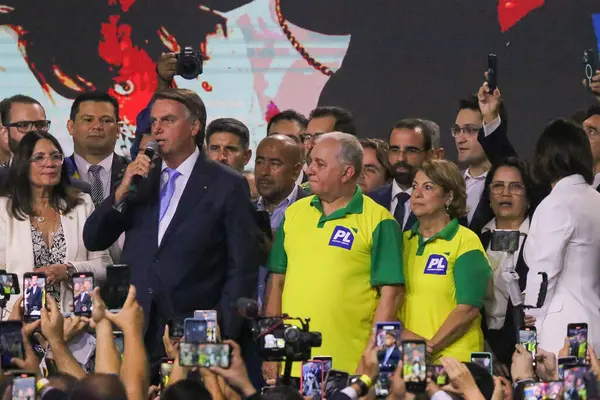 Brasilia (DF), Brezilya 03 / 26 / 2024 - Cumhuriyet Senatörü Izalci Lucas 'ın Liberal Parti' ye bağlılığı seremonisi; 27 Mart 2024 Çarşamba akşamı Minas Hall 'daki Setor de Clubes Norte' de 