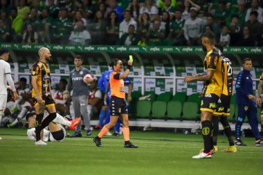 Sao Paulo (SP), Brezilya 03 / 28 / 2024 - PAULISTAO vs PALMEIRAS Sao Paulo 'nun batısındaki Allianz Parque' da, 28 Mart 2024 Perşembe gecesi. Palmeiras 1-0 kazandı..