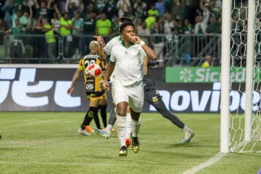 Sao Paulo (SP), Brezilya 03 / 28 / 2024 - PAULISTAO vs PALMEIRAS Sao Paulo 'nun batısındaki Allianz Parque' da, 28 Mart 2024 Perşembe gecesi. Palmeiras 1-0 kazandı..