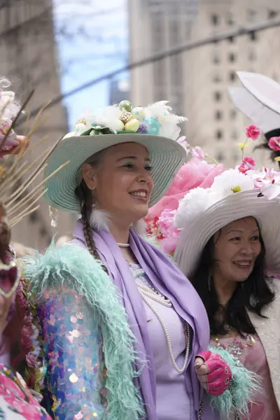 Easter Parade Patrick Cathedral March 2024 New York Usa Easter — Stock Photo, Image