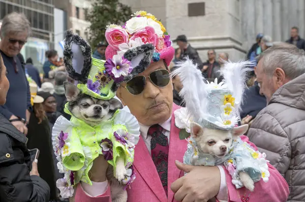 Easter Bonnet Parade March 2024 New York New York Usa — Stock Photo, Image