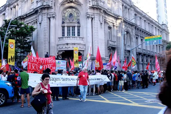 Rio Janeiro Brazil 2024 Manifest Act 60Th Anniversary Military Coup — Stock Photo, Image