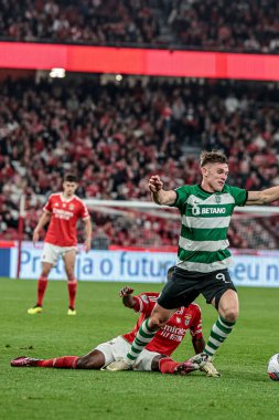 Lizbon (PT), Portekiz 02 / 04 / 2024 Maçı Portekiz Kupası için Benfica x Sporting ile Lizbon 'daki Estadio da Luz' da oynanan yarı finalde, bu 2 Nisan 2024.