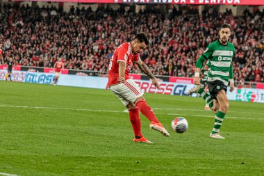 Lizbon (PT), Portekiz 02 / 04 / 2024 Maçı Portekiz Kupası için Benfica x Sporting ile Lizbon 'daki Estadio da Luz' da oynanan yarı finalde, bu 2 Nisan 2024.