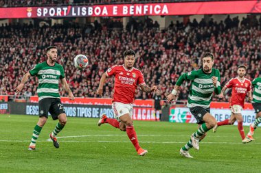 Lizbon (PT), Portekiz 02 / 04 / 2024 Maçı Portekiz Kupası için Benfica x Sporting ile Lizbon 'daki Estadio da Luz' da oynanan yarı finalde, bu 2 Nisan 2024.