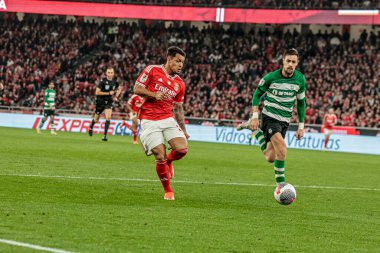 Lizbon (PT), Portekiz 02 / 04 / 2024 Maçı Portekiz Kupası için Benfica x Sporting ile Lizbon 'daki Estadio da Luz' da oynanan yarı finalde, bu 2 Nisan 2024.