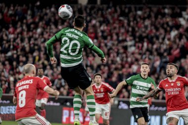 Lizbon (PT), Portekiz 02 / 04 / 2024 Maçı Portekiz Kupası için Benfica x Sporting ile Lizbon 'daki Estadio da Luz' da oynanan yarı finalde, bu 2 Nisan 2024.