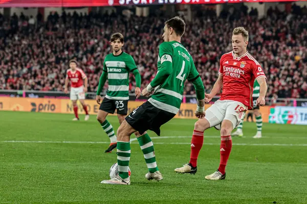 Lizbon (PT), Portekiz 02 / 04 / 2024 Maçı Portekiz Kupası için Benfica x Sporting ile Lizbon 'daki Estadio da Luz' da oynanan yarı finalde, bu 2 Nisan 2024.