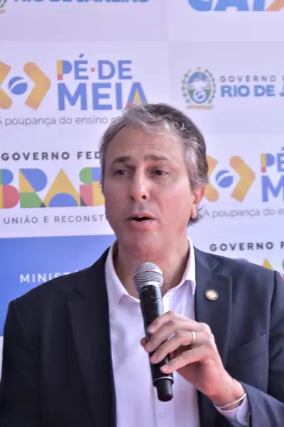 Rio Janeiro Brezilya 2024 Eğitim Bakanı Camilo Santana Rio Janeiro — Stok fotoğraf