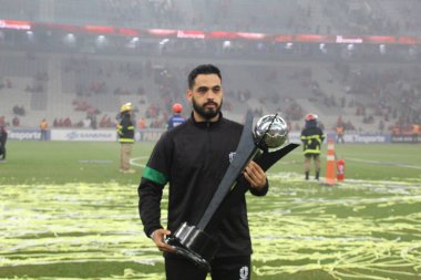 CURITIBA (PR), Brezilya 04 / 06 / 2024 - Bu cumartesi öğleden sonra Ligga Arena 'da düzenlenen 2024 Paranense Şampiyonası finalinde geçerli olan Athletico PR ile Maringa arasında oynanan maçta 