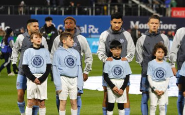 NYCFC Atlanta 'ya karşı. Nisan 06, 2024, New York, ABD: New York 'ta MLS normal sezonunda NYCFC ve Atlanta United FC arasında oynanan futbol maçı