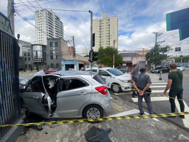 SAO PAULO (SP) 04/06/2024- TRAFFIC ACCIDENT-SP. Av caddesinde trafik kazası. Av Mal ile Joao Batista köşesi. Osasco 'daki Rondon, Muro' da meydana gelen çarpışmada bir ölümcül kurban ve iki yaralı bıraktı.