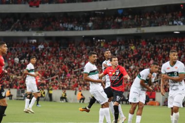 CURITIBA (PR), Brezilya 04 / 06 / 2024 - Athletico PR ile Maringa arasında oynanan ve öğleden sonra Ligga Arena 'da oynanan 2024 Paranense Şampiyonası finalinde geçerli olan maç sırasında atılacak. 