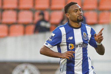Viseu (PT), 04 / 08 / 2024 - Wendel Silva Porto B oyuncusu, LIGA PORTUGAL SABSEG 'in 28. turu için geçerli olan Academico de Viseu x Porto B arasındaki maçta golü kutladı
