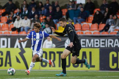 Viseu (PT), 04 / 08 / 2024 - LIGA PORTUGAL SABSEG 'in 28. turu için geçerli olan Academico de Viseu x Porto B ile oynanan karşılaşma sırasında Arthur Chaves' in Akademi oyuncusu