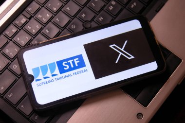 Rio de Janeiro, Brezilya - 04 / 08 / 2024 - STF / ELON MUSK / X / CRISE: STF bakanı Alexandre de Moraes, 7 Nisan 2024 tarihinde, dijital milis soruşturmasında soruşturulan X 'in (eski Twitter) sahibi Elon Musk' un dahil edildiği belirlendi 