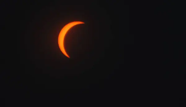 Eclipse Solar Visto Nueva York Abril 2024 Nueva York Estados — Foto de Stock