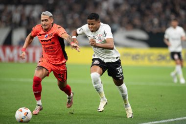 Sao Paulo (SP), Brezilya 04 / 9 / 2024 - SudaMERICANA, Itaquera 'daki Neo Quimica Arena' da CORINTHIANS 'a karşı 9 Nisan 2024 Salı akşamı. 