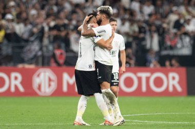 Sao Paulo (SP), Brezilya 04 / 9 / 2024 - SudaMERICANA, Itaquera 'daki Neo Quimica Arena' da CORINTHIANS 'a karşı 9 Nisan 2024 Salı akşamı. 