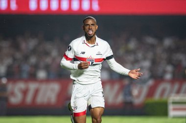 Sao Paulo (SP), Brezilya - 04 / 10 / 2024: LIBERTADORES / SAO PAULO, 10 Nisan 2024 Çarşamba akşamı Cicero Pompeu de Toledo Stadyumu, MorumBIS 'de düzenlendi.