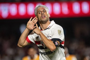 Sao Paulo (SP), Brezilya - 04 / 10 / 2024: LIBERTADORES / SAO PAULO, 10 Nisan 2024 Çarşamba akşamı Cicero Pompeu de Toledo Stadyumu, MorumBIS 'de düzenlendi.