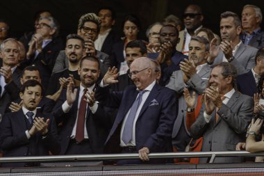 Lizbon (PT), 11 / 04 / 2024 - LIGA EUROPA / SL BENFICA x OLYMPIQUE DE MARSEILLE - Benfica eski teknik direktörü Alex Fergunso SL Benfica x Olympique de Marseille, League Europa 'nın çeyrek finallerinin birinci ayağı için geçerli