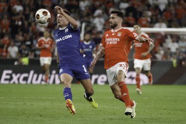 Lizbon (PT), 11 / 04 / 2024 - LIGA EUROPA / SL BENFICA x OLYMPIQUE DE MARSEILLE - SL Benfica x Olympique de Marseille, Estadio da Luz 'da düzenlenen Avrupa Ligi çeyrek finallerinin birinci ayağı için geçerli olan SL Benfica player. 