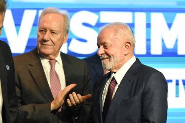 Sao Paulo (SP), 04 / 12 / 2024 - Luiz Inacio Lula da Silva (PT) Brezilya Cumhurbaşkanı ve Ricardo Lewandowski, Brezilya Adalet ve Kamu Güvenliği Bakanı, göreve başlama töreninde 
