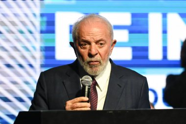 Sao Paulo (SP), 04 / 12 / 2024 - Luiz Inacio Lula da Silva (PT) Brezilya Cumhurbaşkanı, Motorlu Araçlar İmalat Ulusal Derneği 'nin (ANFAVEA) yeni genel merkezinin açılış töreninde