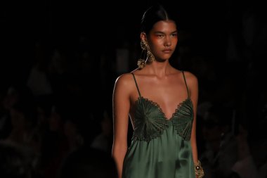 Sao Paulo (SP), Brezilya 04 / 12 / 2024 Catarina Mina defilesi SPFW N57 'de, bu Cuma, 12 Nisan 2024.