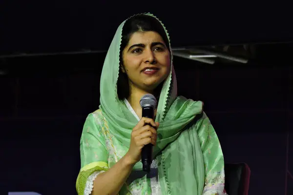 Sao Paulo 2024 Pakistanska Aktivisten Malala Yousafzai Deltog Vtex Dagen — Stockfoto