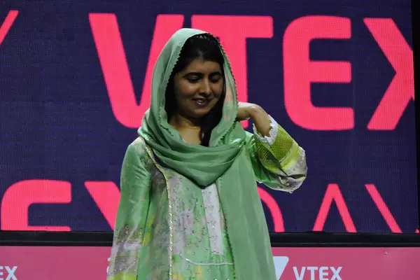 Sao Paulo 2024 Pakistaanse Activist Malala Yousafzai Nam Vrijdagmiddag Deel — Stockfoto