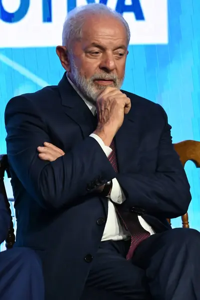 San Paolo 2024 Luiz Inacio Lula Silva Presidente Del Brasile — Foto Stock