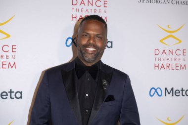 Dance Theater Of Harlem Honor Misty Copeland At Annual Vision Gala. April 12, 2024, New York, New York, USA: A. J. Calloway attends the Dance Theater of Harlem's Annual Vision Gala honoring Misty Copeland at New York City Center  clipart
