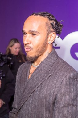 2024 GQ Yaratıcılık Ödülleri. 11 Nisan 2024, New York, New York, ABD: Lewis Hamilton 11 Nisan 2024 'te New York' ta WSA 'da 2024 GQ Yaratıcılık Ödüllerine katılmıştır..