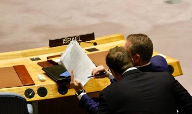 Güvenlik Konseyi Toplantısı: Ortadoğu 'daki durum. 14 Nisan 2024, Birleşmiş Milletler, New York, ABD: Acil Güvenlik Konseyi Toplantısı: İsrail ile İran arasındaki gerginliğin tırmanması nedeniyle Ortadoğu 'daki durum