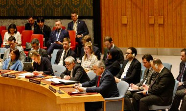 Güvenlik Konseyi Toplantısı: Ortadoğu 'daki durum. 14 Nisan 2024, Birleşmiş Milletler, New York, ABD: İran İslam Cumhuriyeti 'nin daimi misyonu Saeed Irak, Birleşmiş Milletler Güvenlik Konseyi Toplantısı sırasında konuşuyor