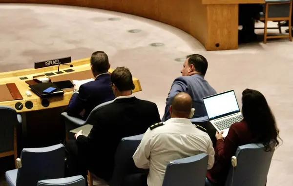 Reunión Del Consejo Seguridad Situación Oriente Medio Abril 2024 Naciones —  Fotos de Stock