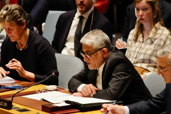 Säkerhetsrådets Möte Situationen Mellanöstern April 2024 Förenta Nationerna New York — Stockfoto