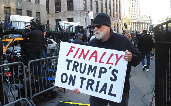 Historic Court Trial Donald Trump New York April 2024 New — Stock Photo, Image