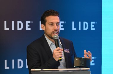 SAO PAULO (SP) 04 / 19 / 2024 Patrick Casteau Uluslararası İlişkiler Direktörü, uzmanlar ve sporcuların Paris 2024 'te Brezilya' nın zorluklarını tartışacakları bir seminer sırasında, 