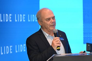 SAO PAULO (SP) Brezilya 04 / 19 / 2024 Paulo Wanderley, Brezilya Olimpiyat Komitesi Başkanı uzmanlar ve sporcuların Paris 2024 Olimpiyatları ve Engelliler Olimpiyatları 'nda Brezilya' nın zorluklarını tartışacakları bir seminer sırasında