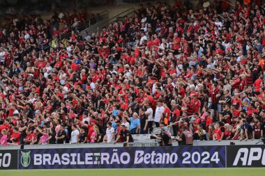 CURITIBA (PR), Brazil 04 / 21 / 2024 - Bu pazar öğleden sonra Ligga Arena 'da düzenlenen Brezilya Serisi A Şampiyonası' nın 3. turu için geçerli olan Internacional ile Athletico PR arasındaki maç