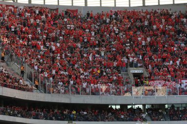 CURITIBA (PR), Brazil 04 / 21 / 2024 - Bu pazar öğleden sonra Ligga Arena 'da düzenlenen Brezilya Serisi A Şampiyonası' nın 3. turu için geçerli olan Internacional ile Athletico PR arasındaki maç