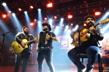 Sao Paulo (SP), Brezilya 02 / 18 / 2024 69 Festa do Peao de Barretos bu perşembe gecesi Sao Paulo şehrindeki Villa Country konser salonunda düzenlendi.