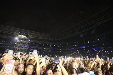 Sao Paulo (SP), Brezilya 04 / 19 / 2024 - Bu Cuma Sao Paulo kentindeki Allianz Parque 'da düzenlenen gösteride, Soweto pagode grubunun 30 yıllık kariyerini kutluyor . 