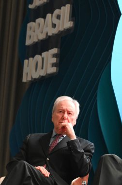 Ricardo Lewandowski, 22 Nisan 2024 Pazartesi günü Sao Paulo 'nun güneyindeki Tangara Sarayı' nda Esfera Brasil grubunun düzenlediği Brezilya Hoje Seminerine katıldı.